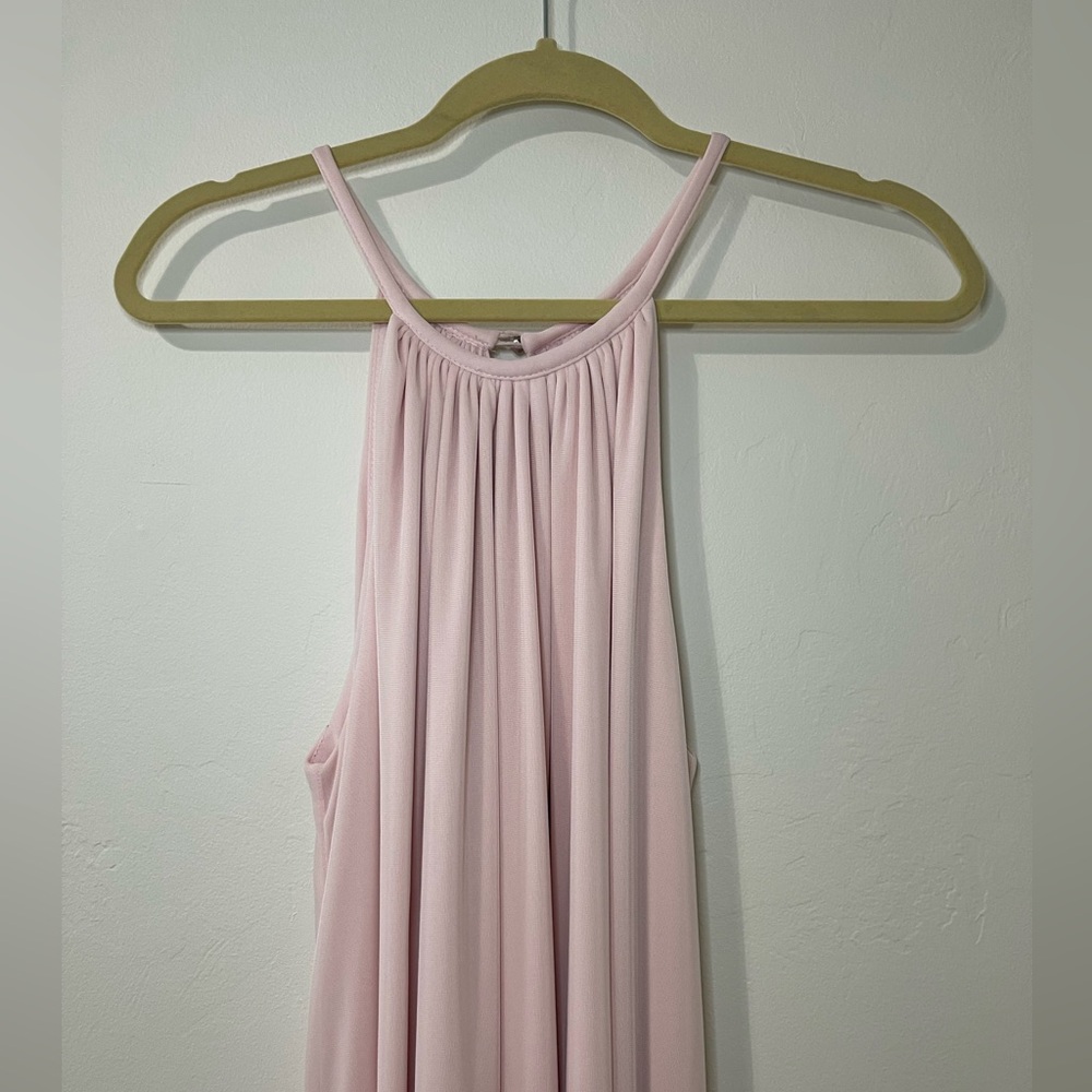 Azazie Pale Pink Dress, floor length - Picture 4 of 9